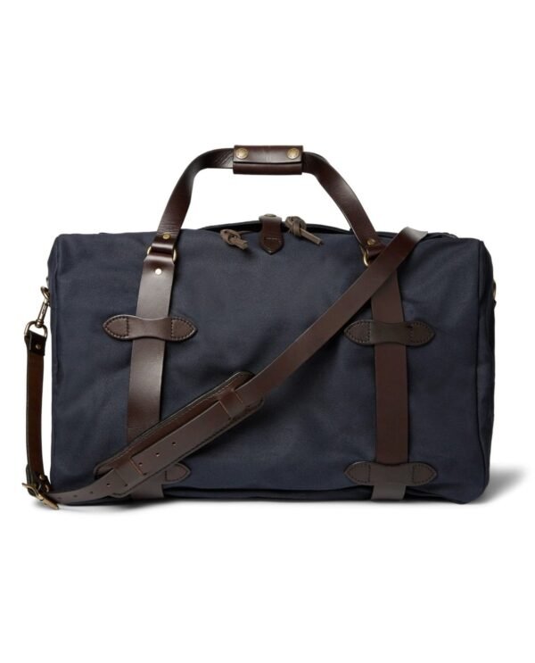 Leather Twill Duffle Bag